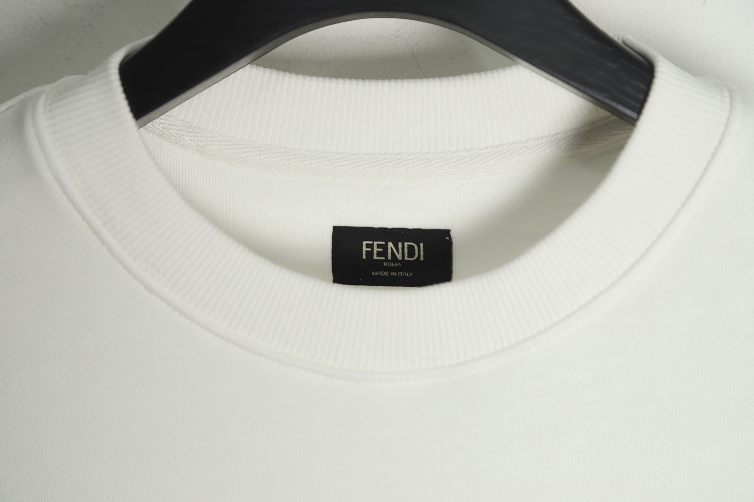 Fendi 22ss Classic Monster Eyes Embroidered Crew Neck Sweatshirt