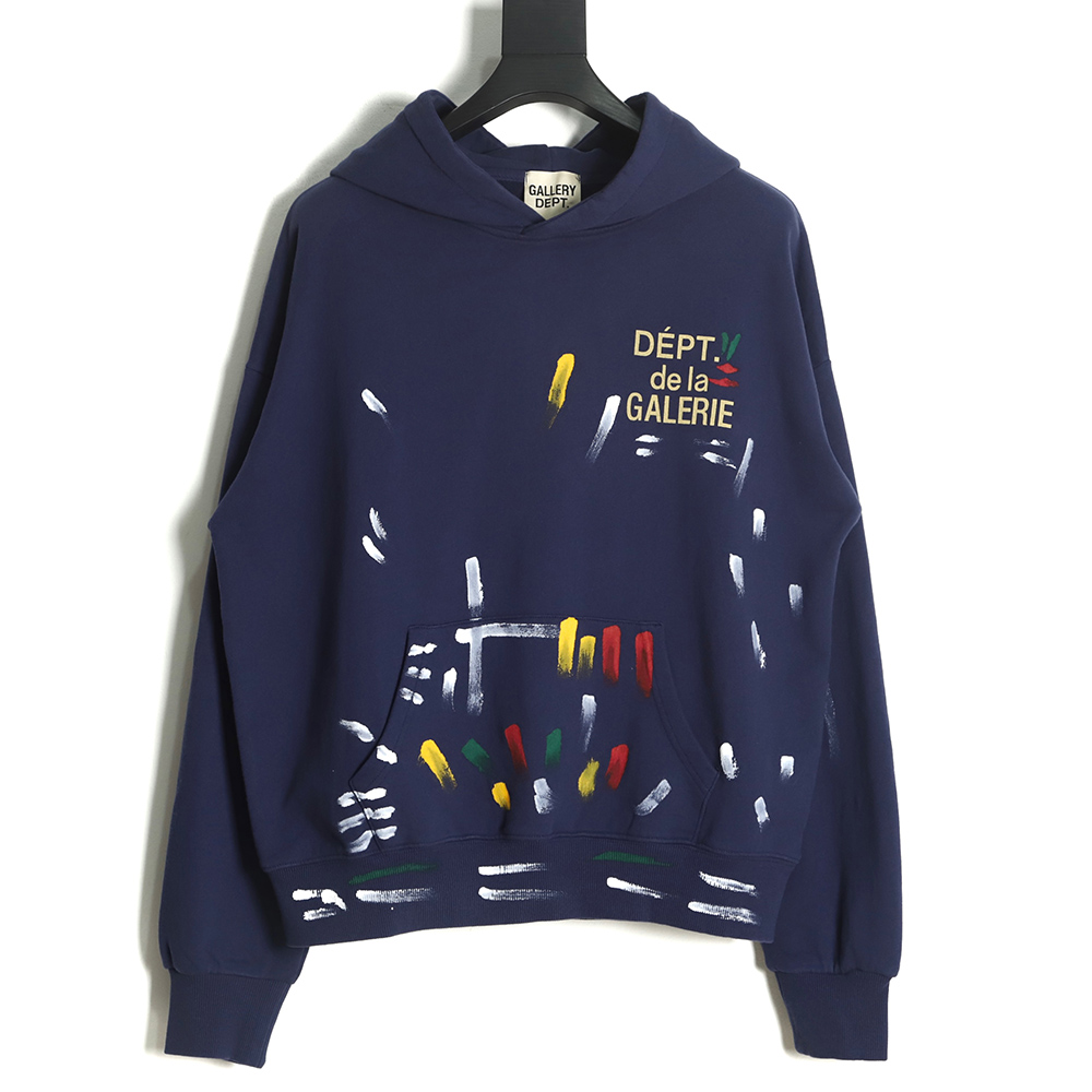 Gallery Dept Graffiti Painted Hoodie Hoodie TSK1