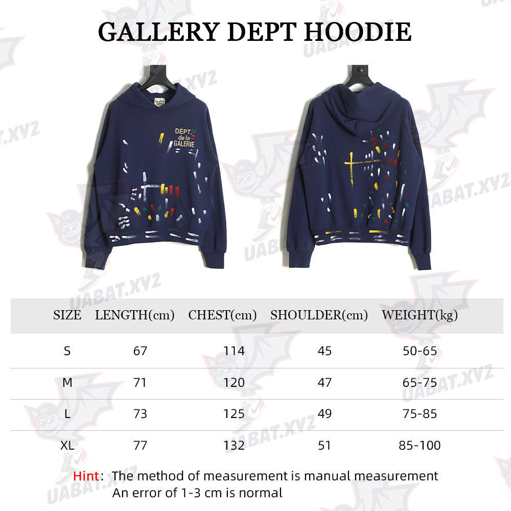 Gallery Dept Graffiti Painted Hoodie Hoodie TSK1