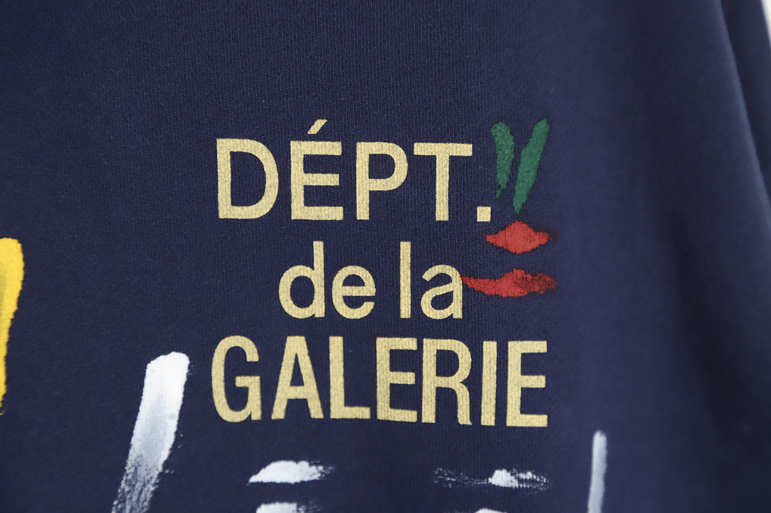 Gallery Dept Graffiti Painted Hoodie Hoodie TSK1