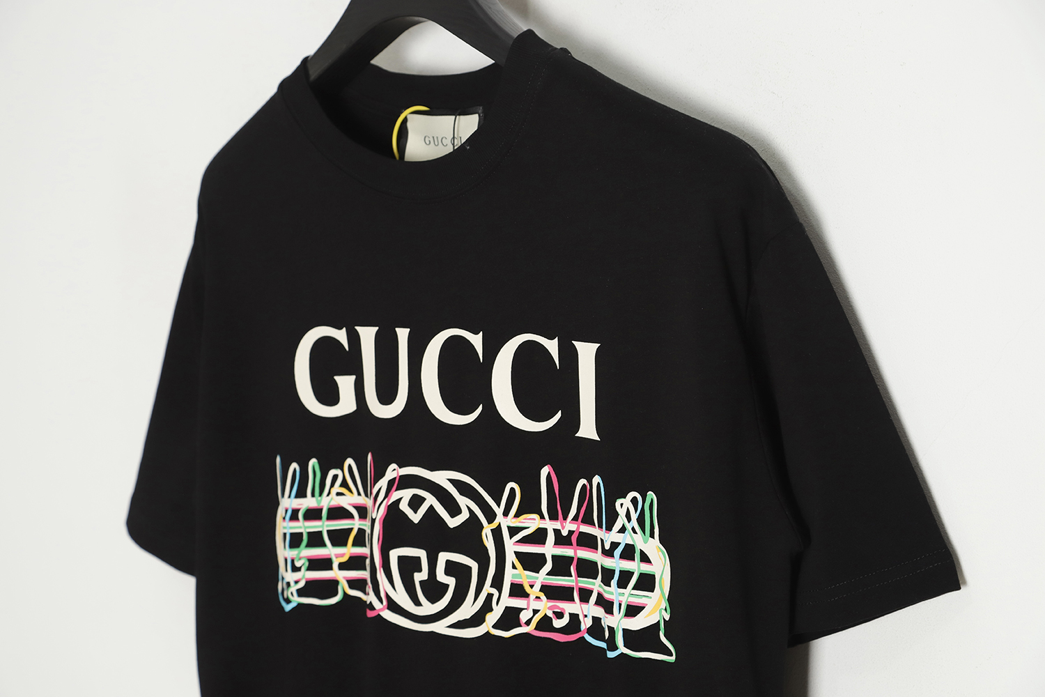 GUCCI Chinese New Year rabbit logo print cotton T-shirt TSK1