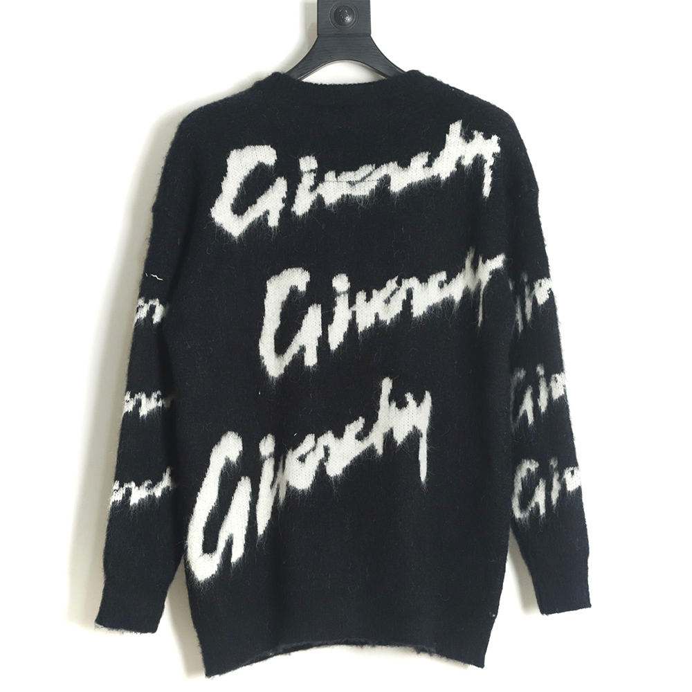 Givenchy 22FW Bullet Cursive Mohair Sweater