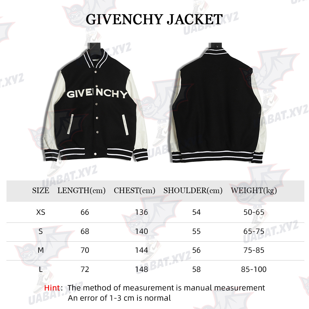 Givenchy 21FW stitching ma2 baseball uniform TSK1