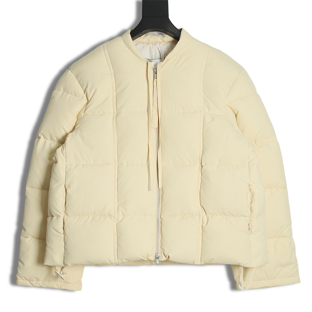 JILSANDER SS22 Solid Zip Dropped Shoulder Oversized Down Jacket