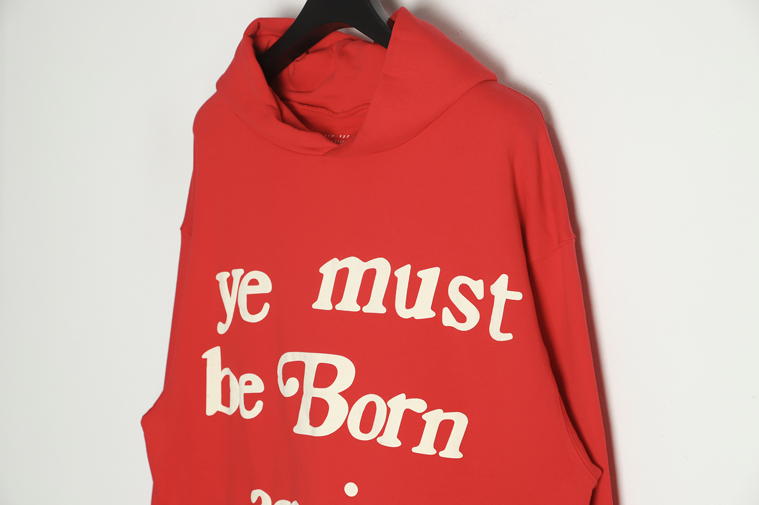KANYE CPFM Foam Letter Print Reborn Hoodie Red