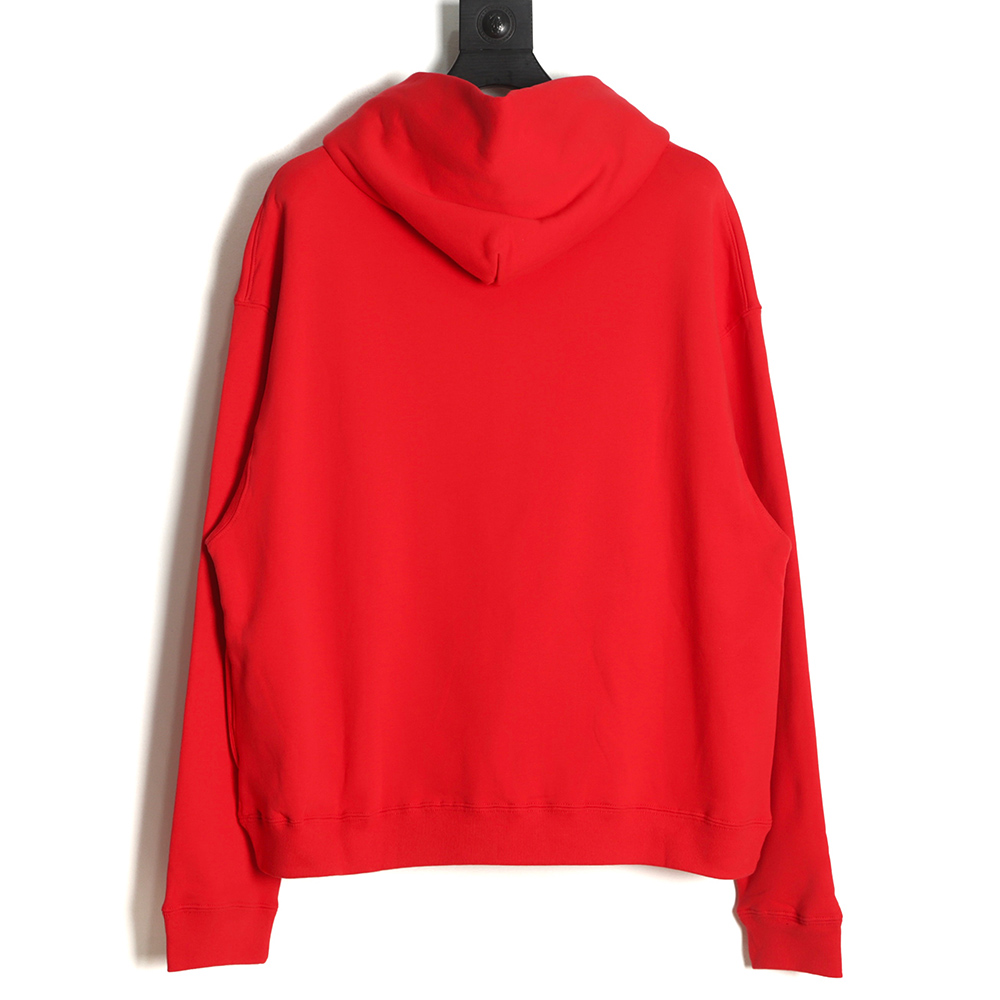 KANYE CPFM Foam Letter Print Reborn Hoodie Red