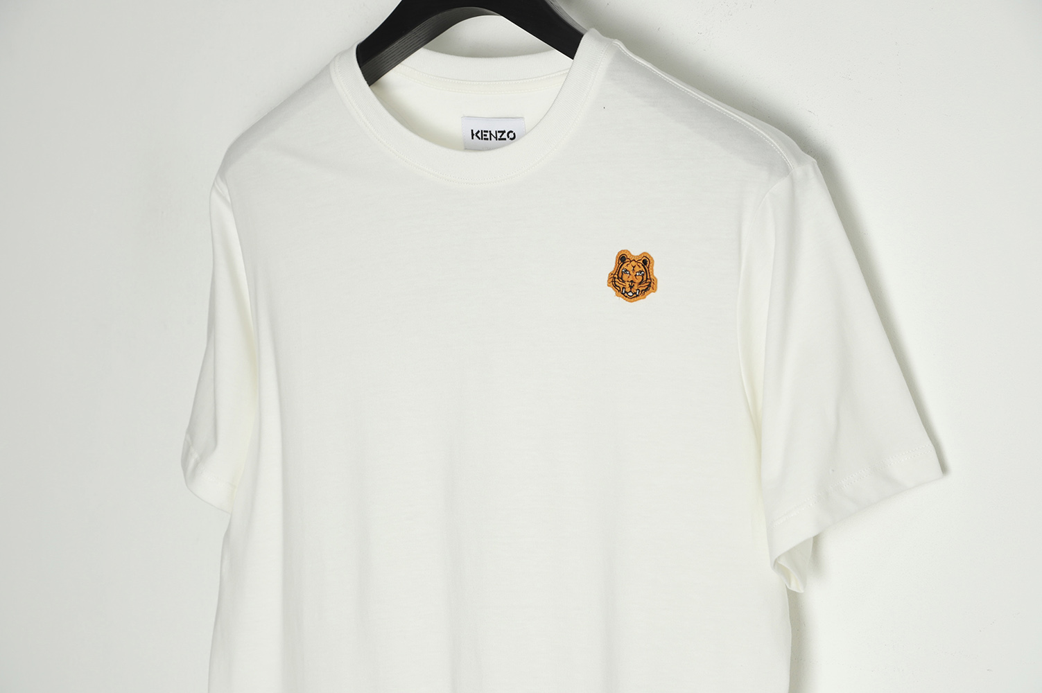 kenzo 2022 new gold embroidery tiger head short sleeves
