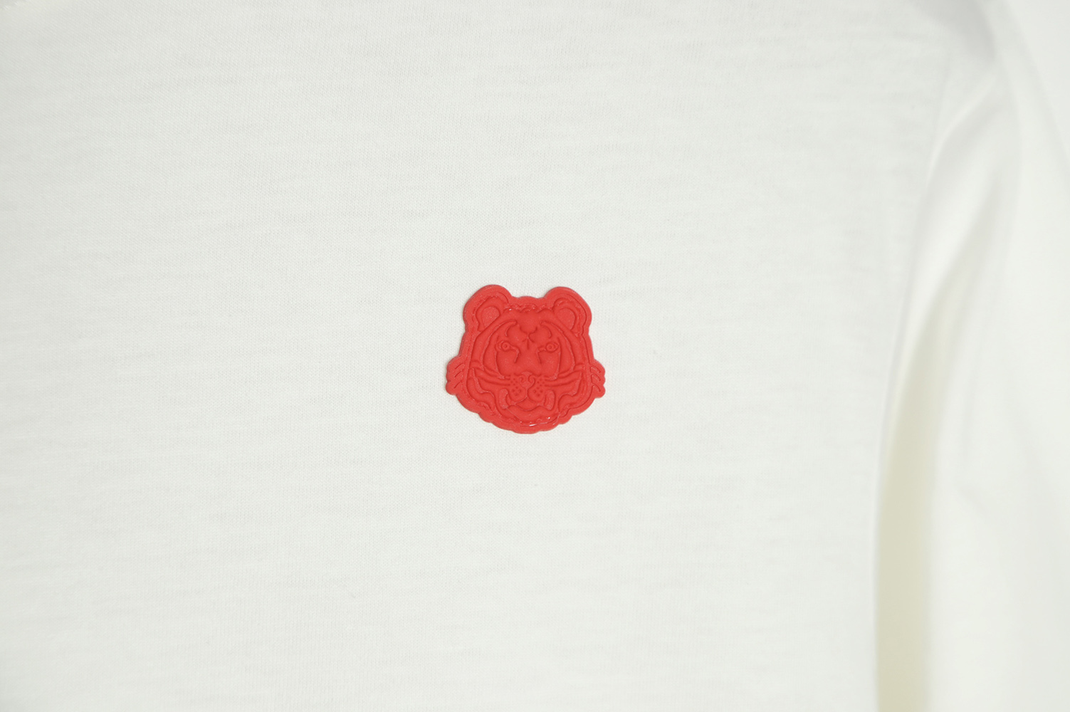 kenzo 2022 new red silicone tiger head short sleeves