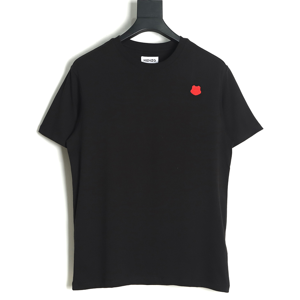 kenzo 2022 new red silicone tiger head short sleeves TSK1