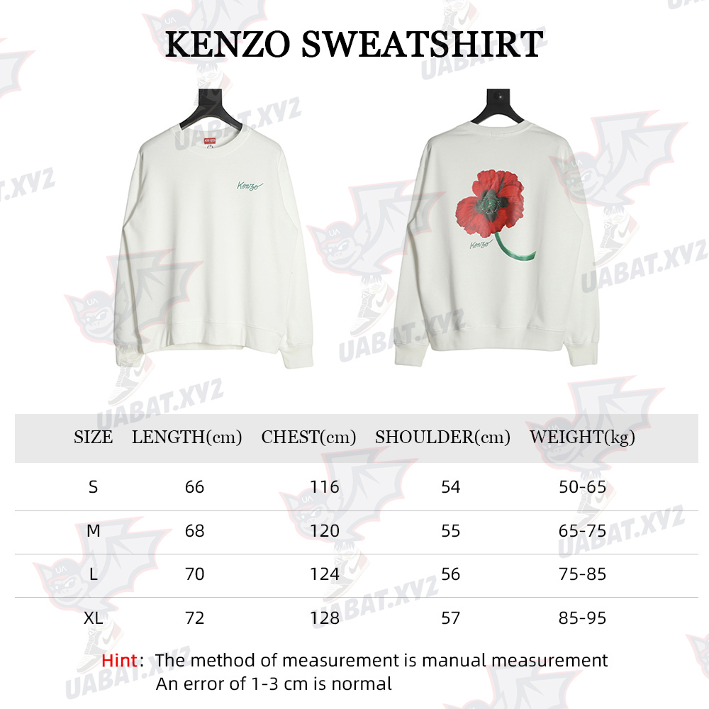 Kenzo 22FW begonia print crew neck sweatshirt