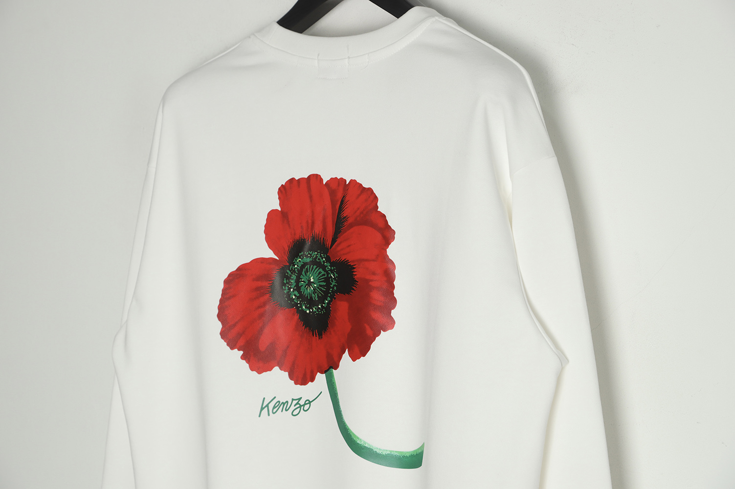 Kenzo 22FW begonia print crew neck sweatshirt