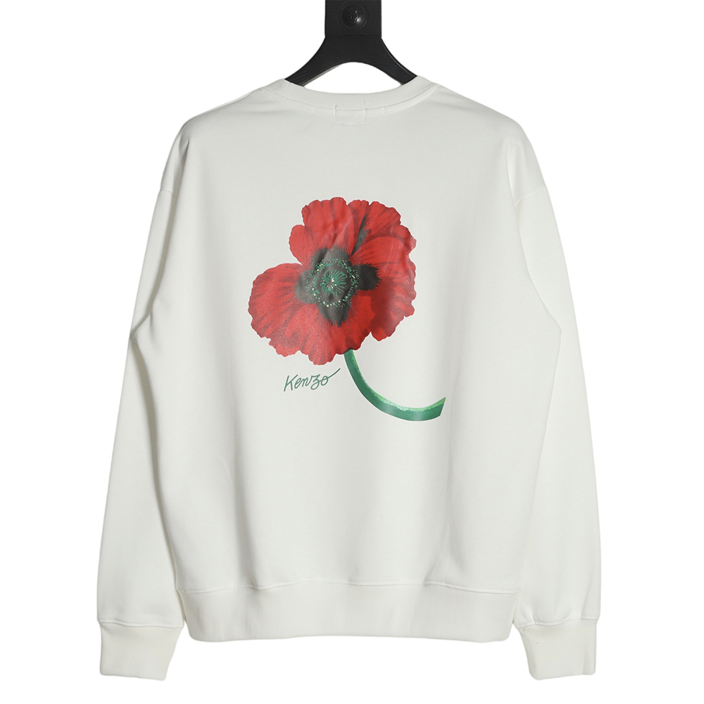 Kenzo 22FW begonia print crew neck sweatshirt