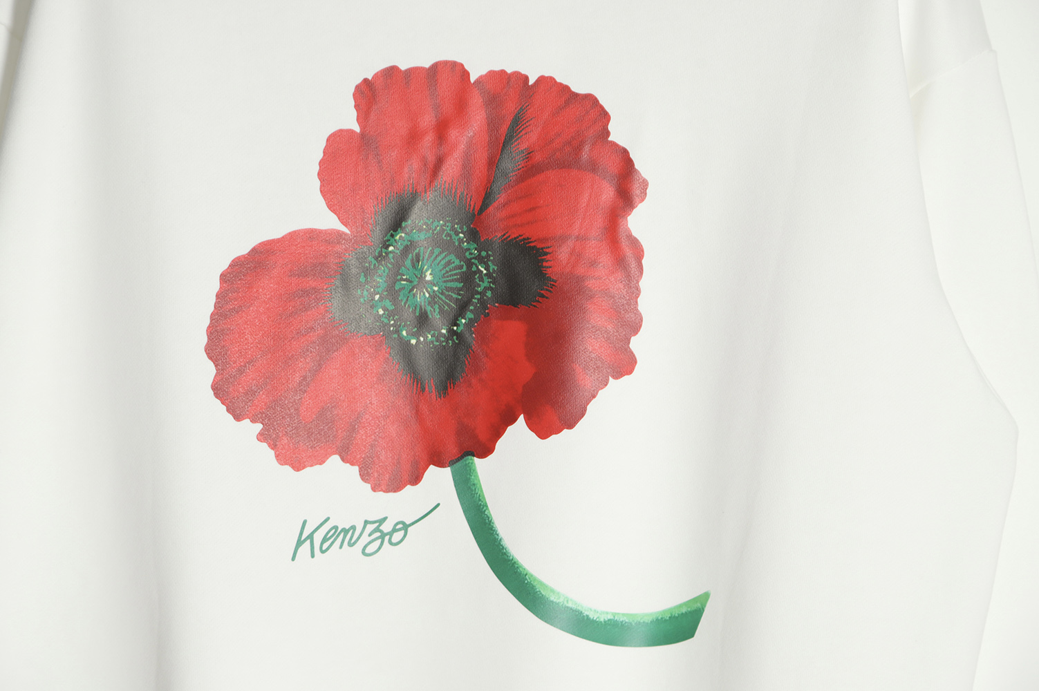 Kenzo 22FW begonia print crew neck sweatshirt