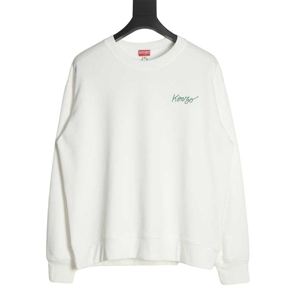 Kenzo 22FW begonia print crew neck sweatshirt