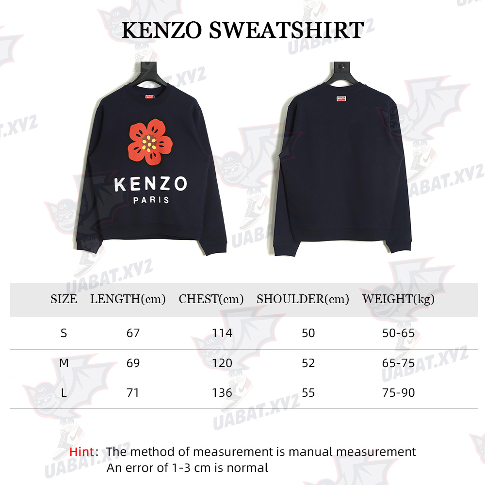 Kenzo Takada Kenzo 22Fw begonia flower print round neck sweater TSK1
