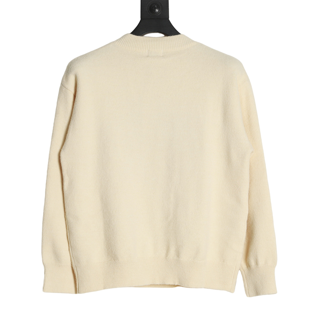 KENZO 22FW small red flower round neck sweater
