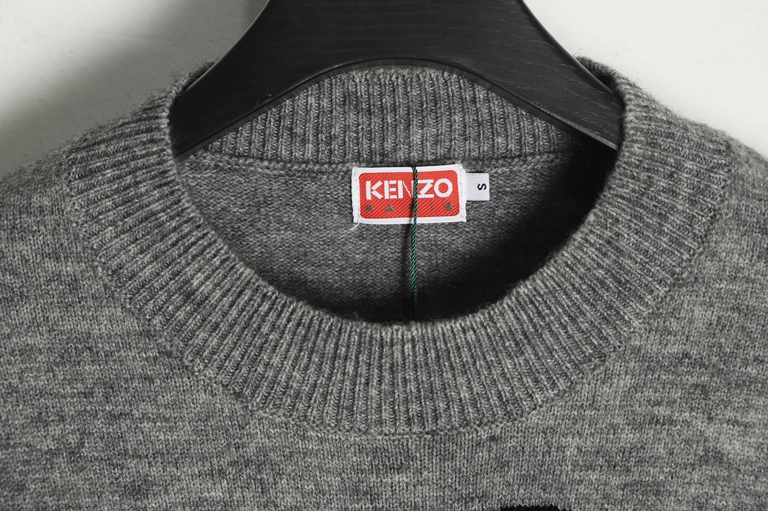 KENZO 22FW small red flower round neck sweater TSK1