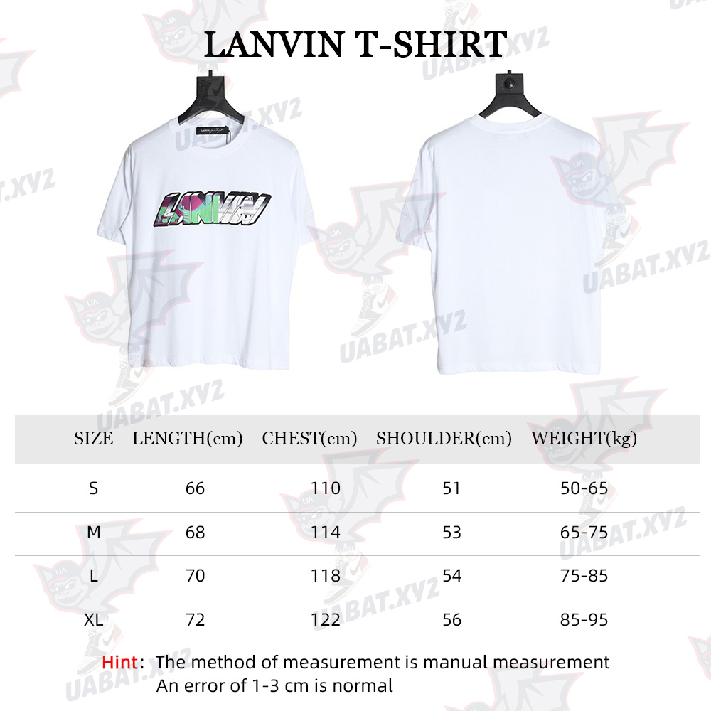 lanvin 22SS letter logo short sleeve T-shirt