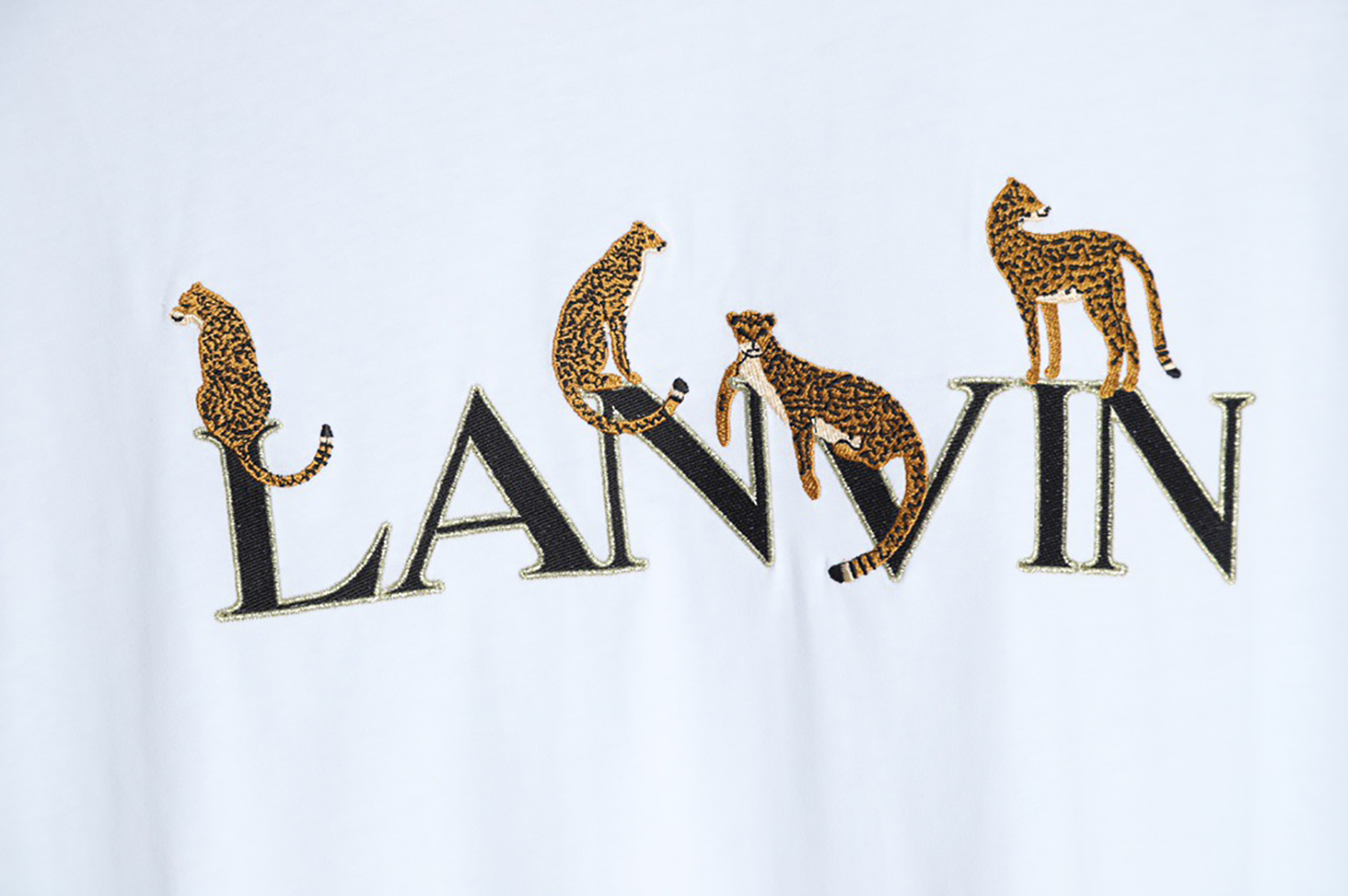 lanvin 22SS Jaguar short-sleeved T-shirt