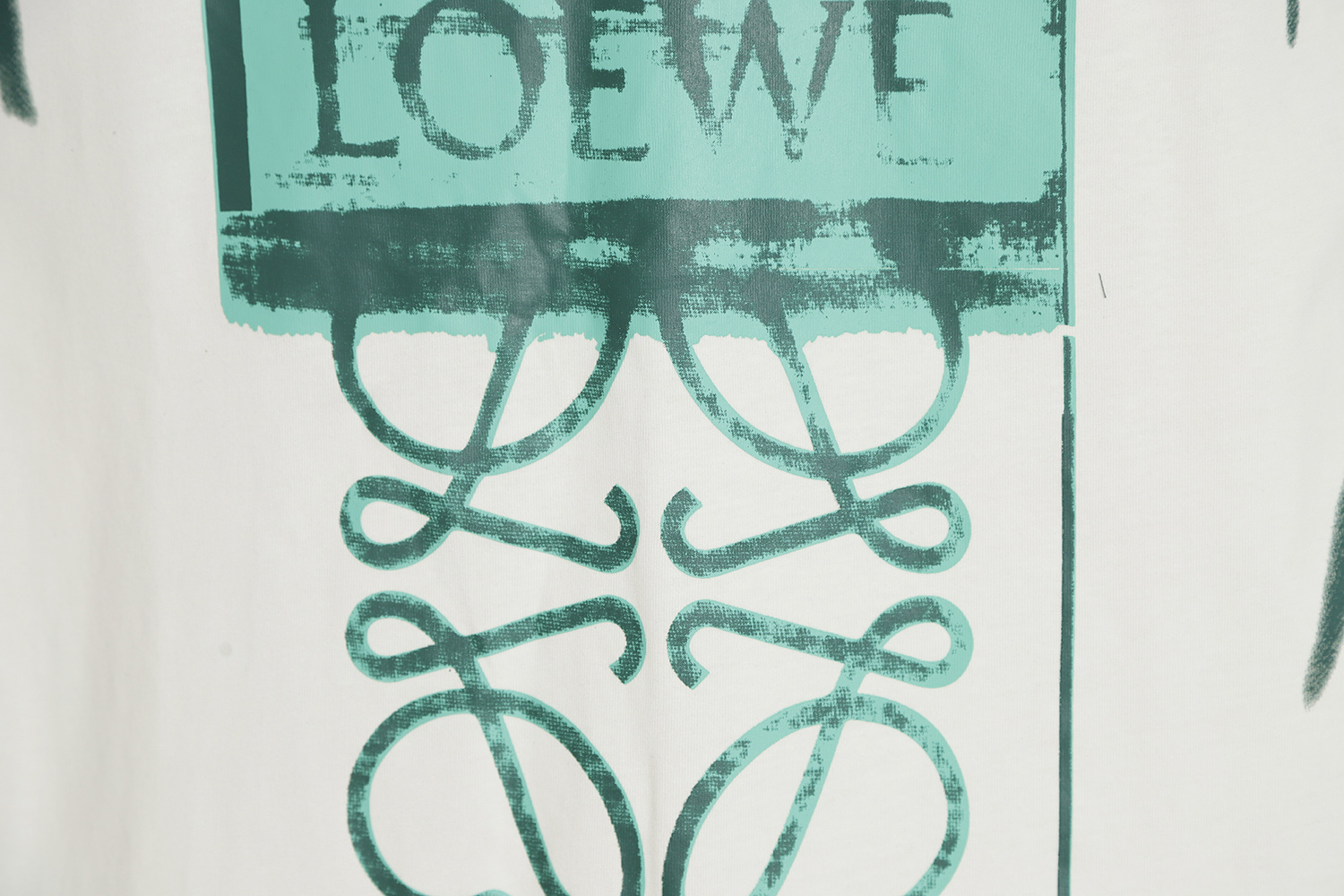 LOEWE Luo Yiwei big graffiti tie-dye short sleeves