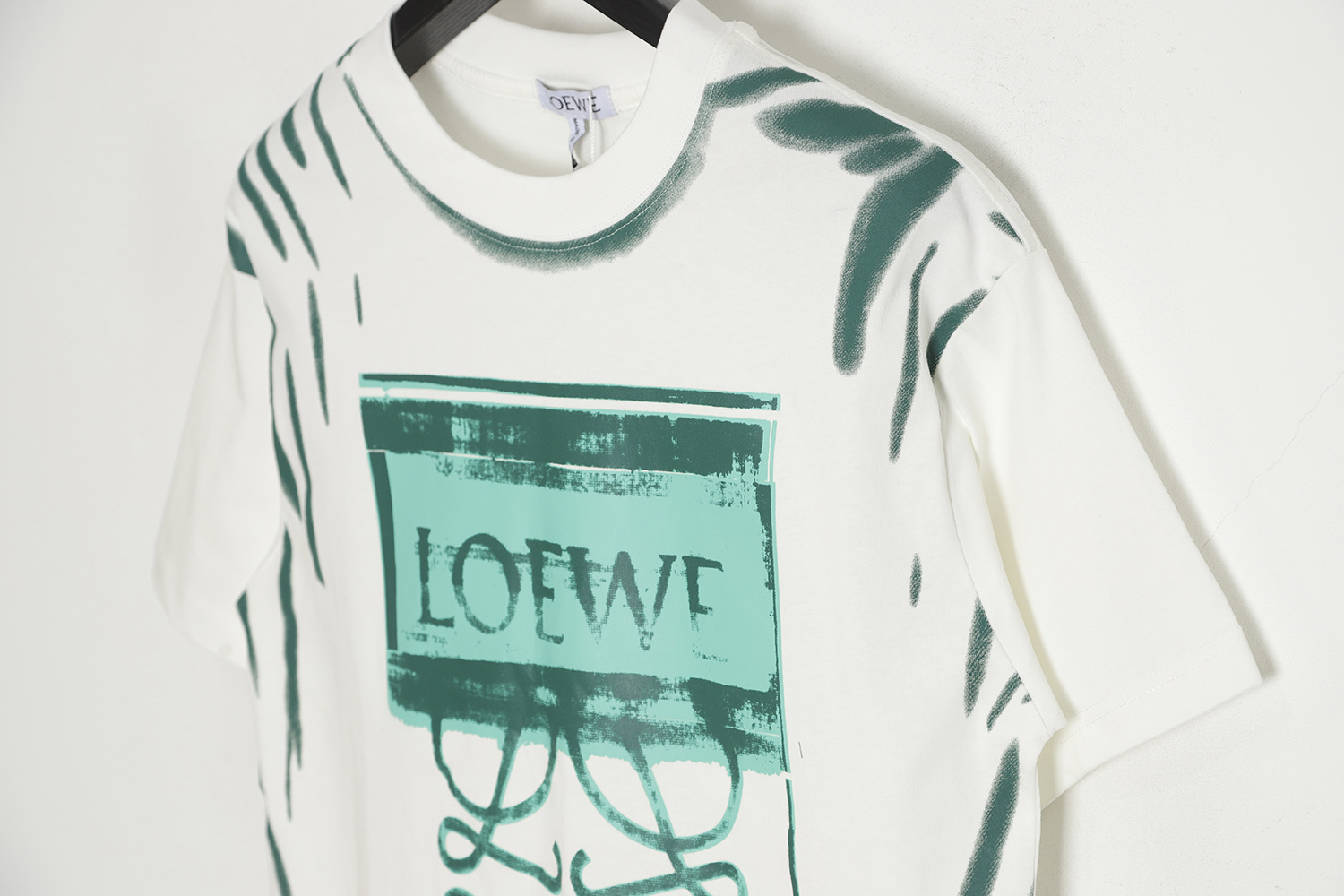 LOEWE Luo Yiwei big graffiti tie-dye short sleeves