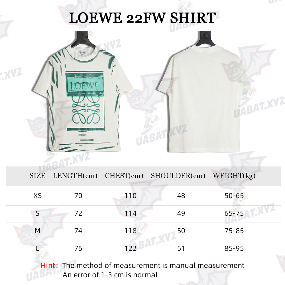 LOEWE Luo Yiwei big graffiti tie-dye short sleeves