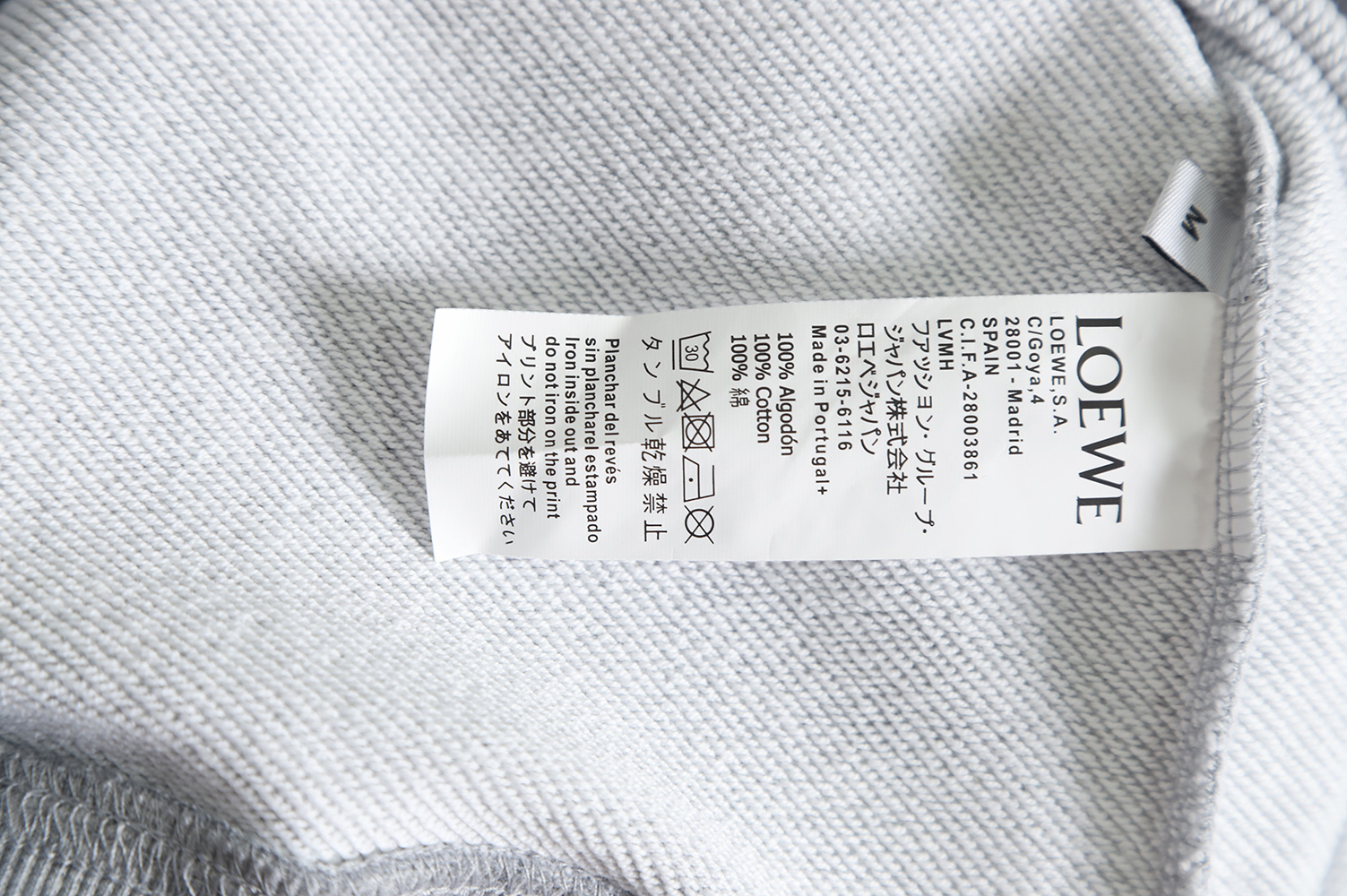 LOEWE streamlined classic embroidered crewneck sweatshirt