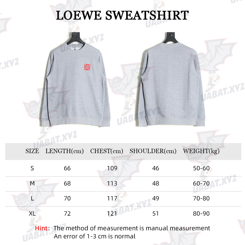 LOEWE streamlined classic embroidered crewneck sweatshirt