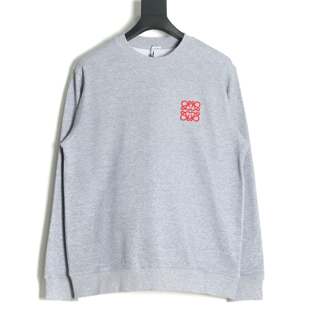 LOEWE streamlined classic embroidered crewneck sweatshirt