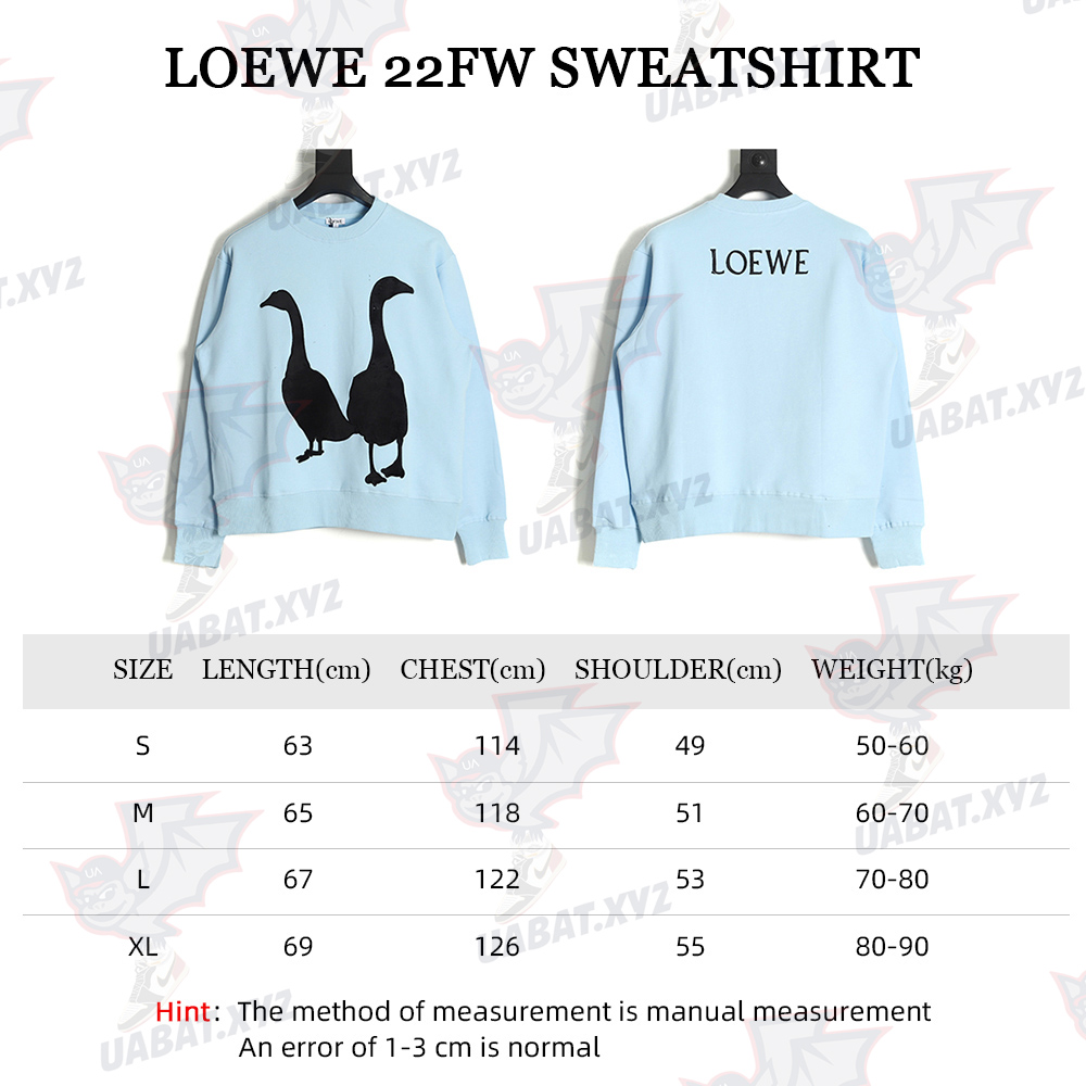 LOEWE 22FW black swan crew neck sweatshirt