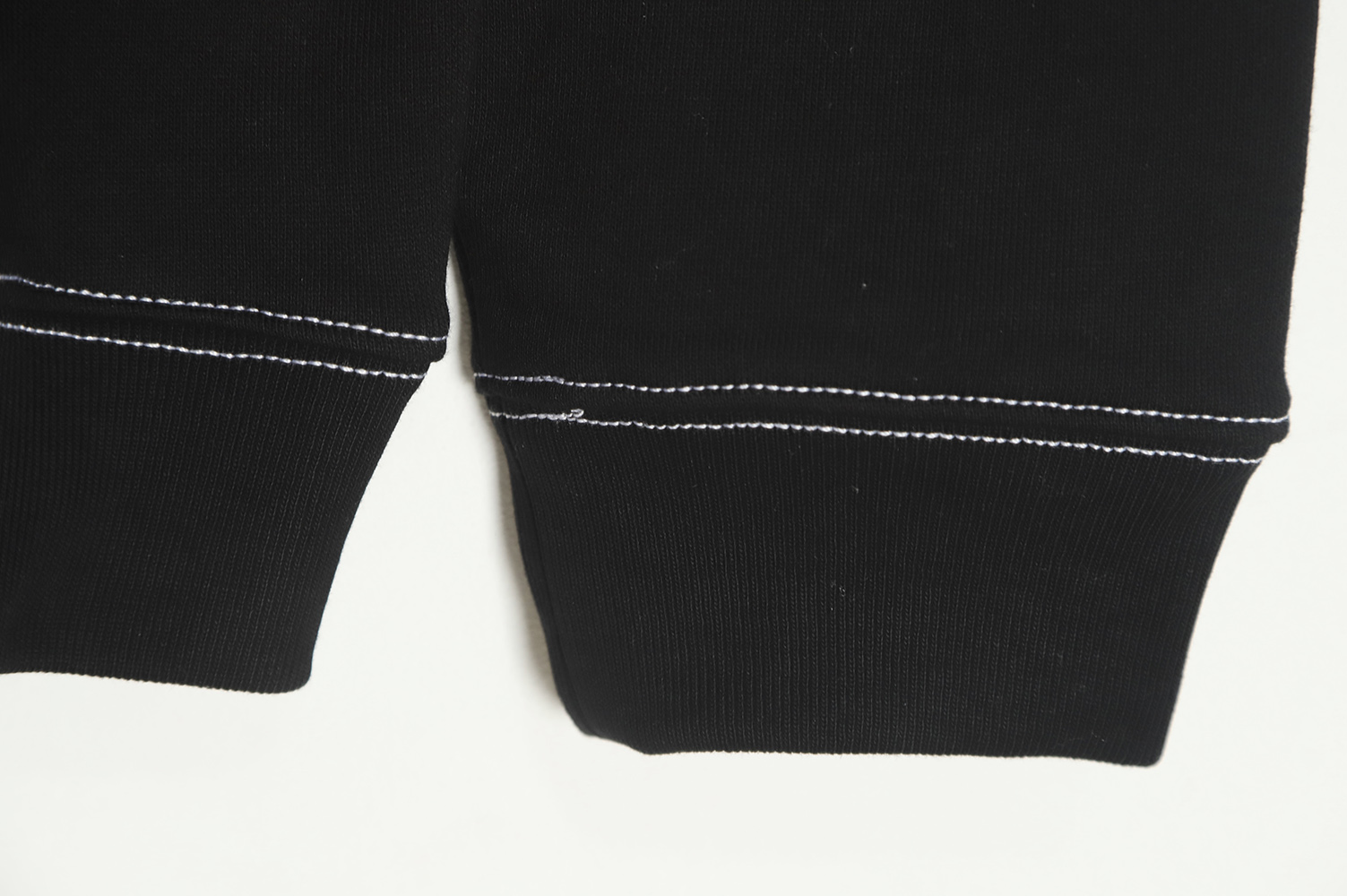 LOEWE 22FW topstitched hooded sweatshirt