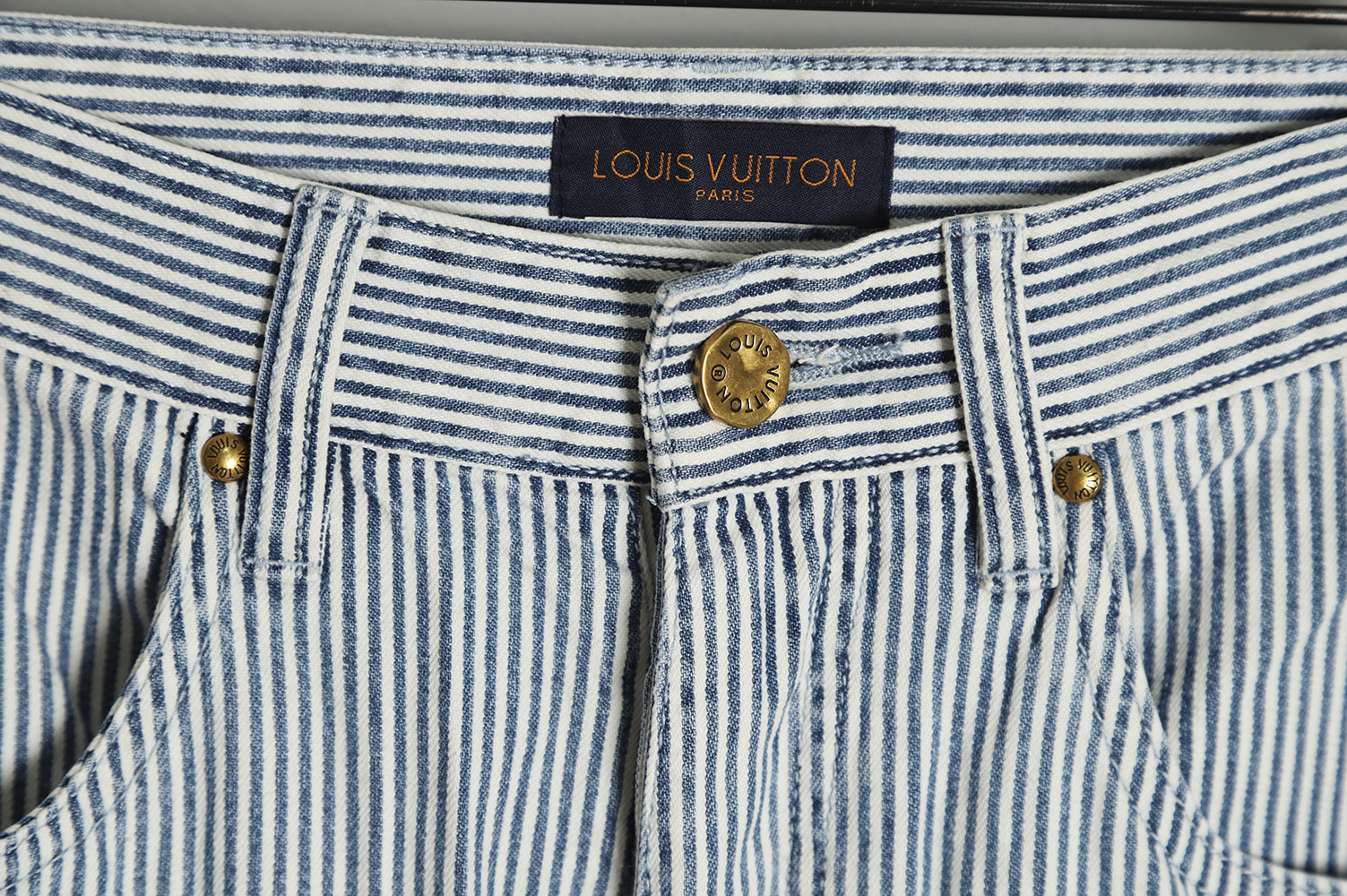 Louis Vuitton 22FW ink rendering printed jeans