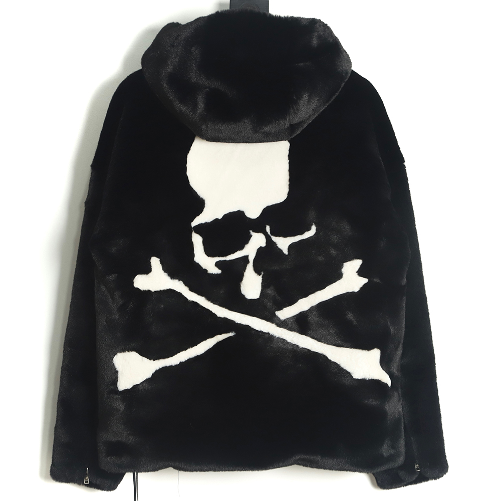 Mastermind Japan MMJ Skull Mink Fur Hooded Coat