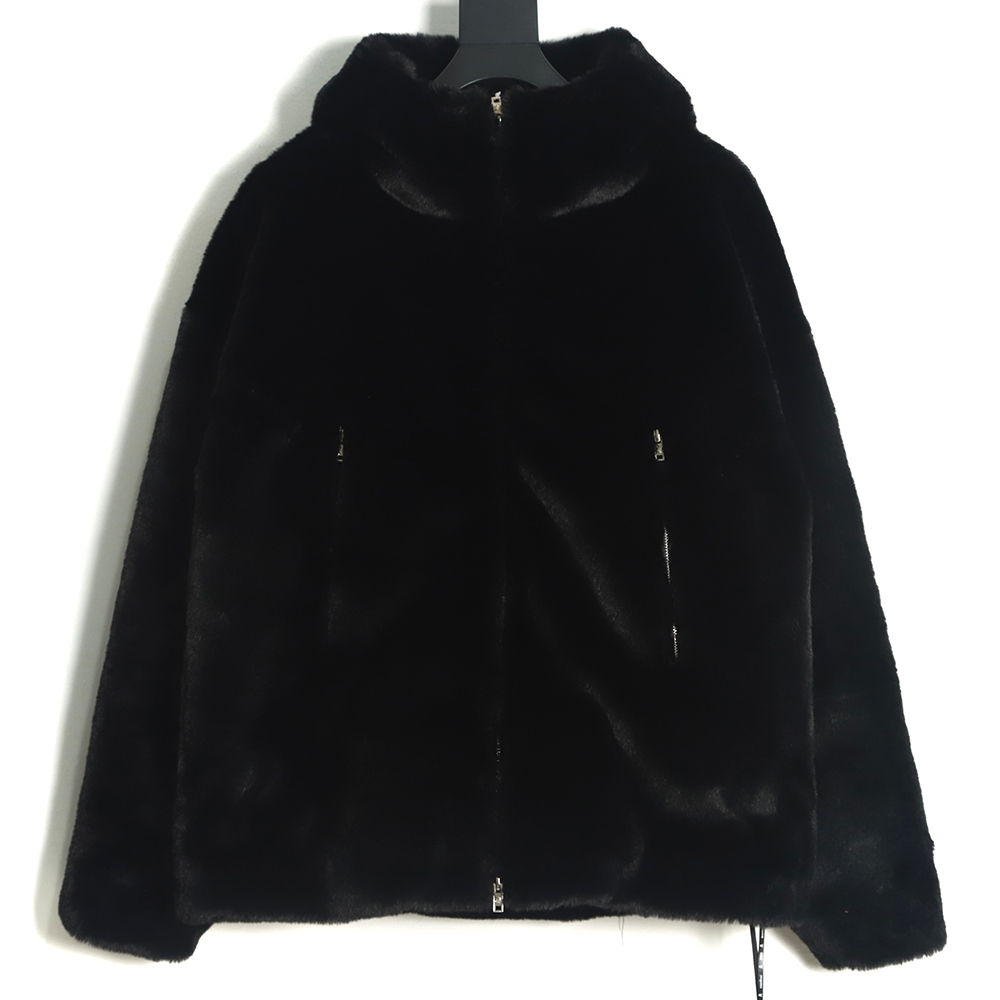 Mastermind Japan MMJ Skull Mink Fur Hooded Coat