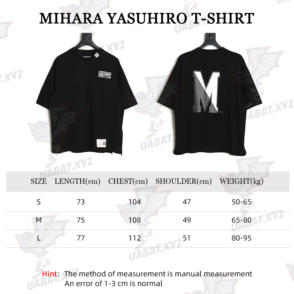 MIHARA YASUHIRO Big M T-shirt