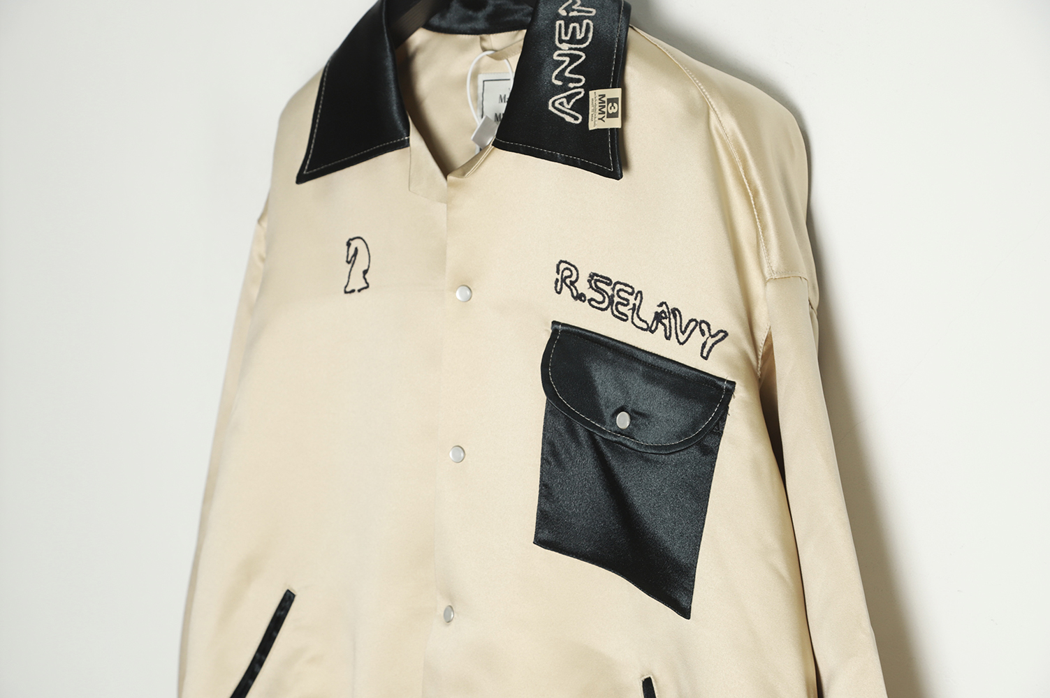 Maison Mihara Yasuhiro embroidered silk jacket
