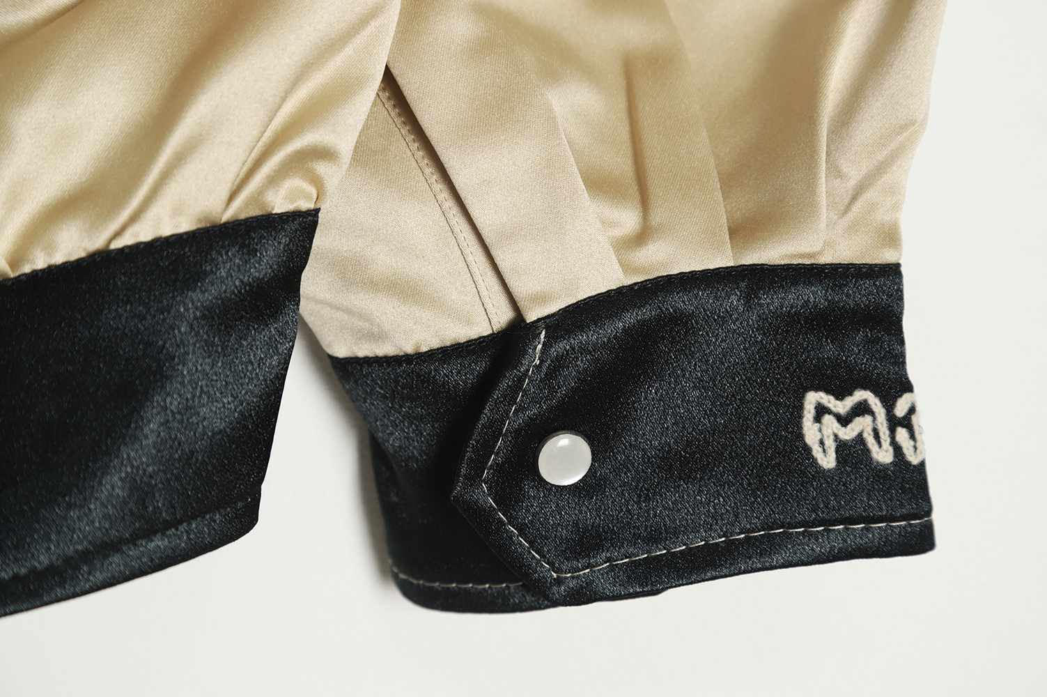 Maison Mihara Yasuhiro embroidered silk jacket