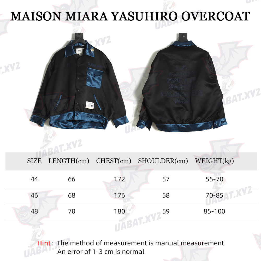 Maison Mihara Yasuhiro embroidered silk jacket TSK1