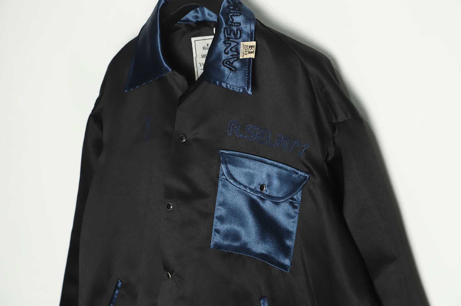Maison Mihara Yasuhiro embroidered silk jacket TSK1