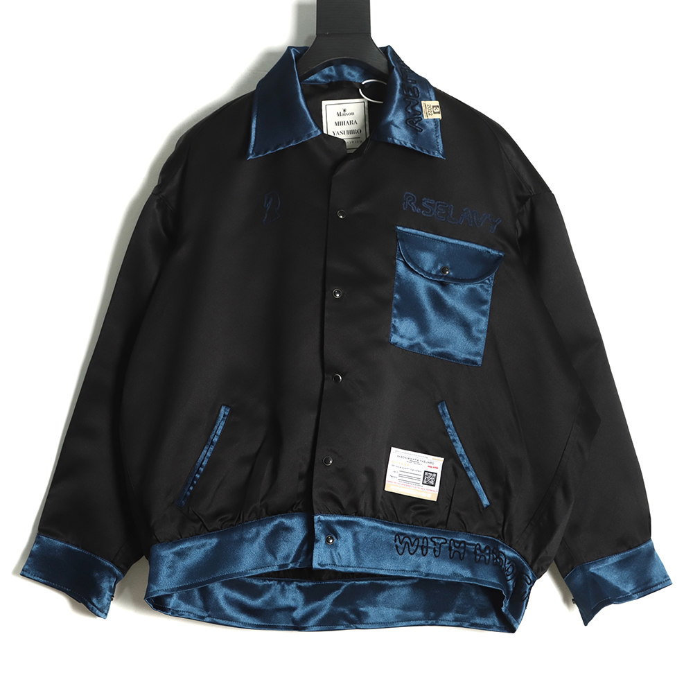 Maison Mihara Yasuhiro embroidered silk jacket TSK1