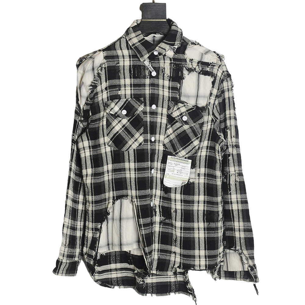 Maison Mihara Yasuhiro Double Destroyed Shirt Jacket TSK1