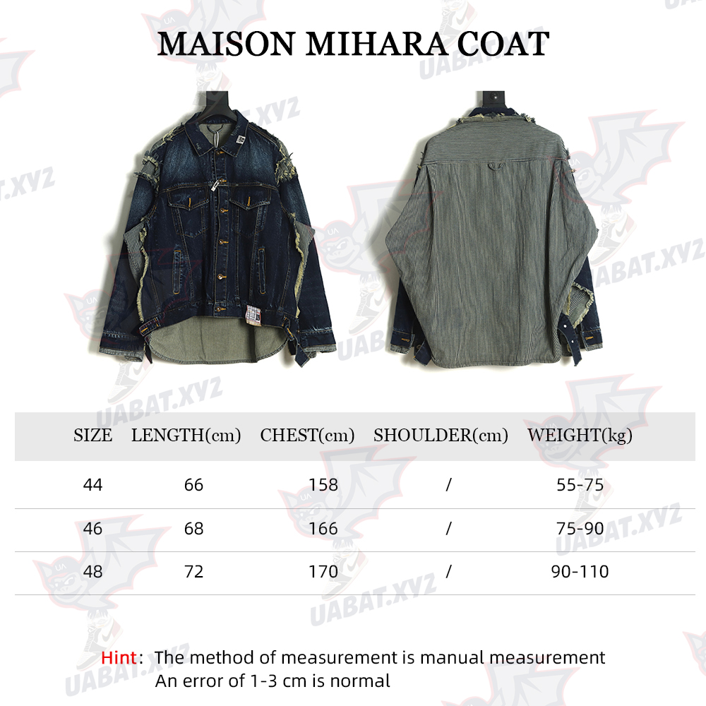 Maison Mihara Yasuyu stitching denim jacket