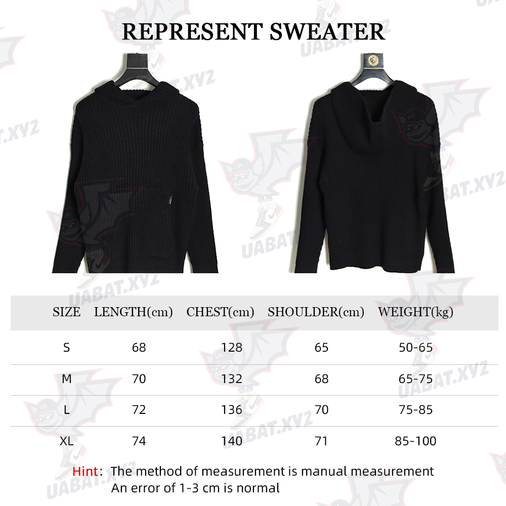 REPRESENT 21FW Knit Hooded Sweater