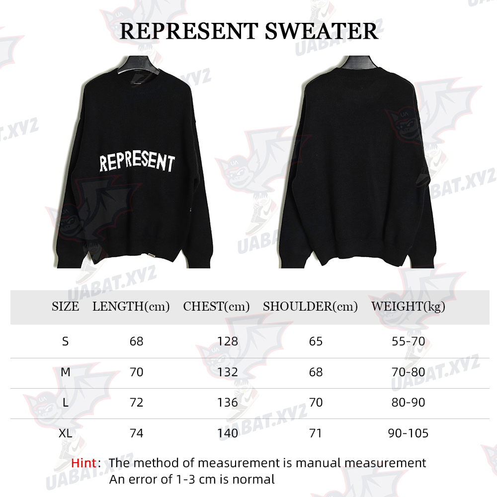 REPRESENT 21FW Monogram jacquard sweater