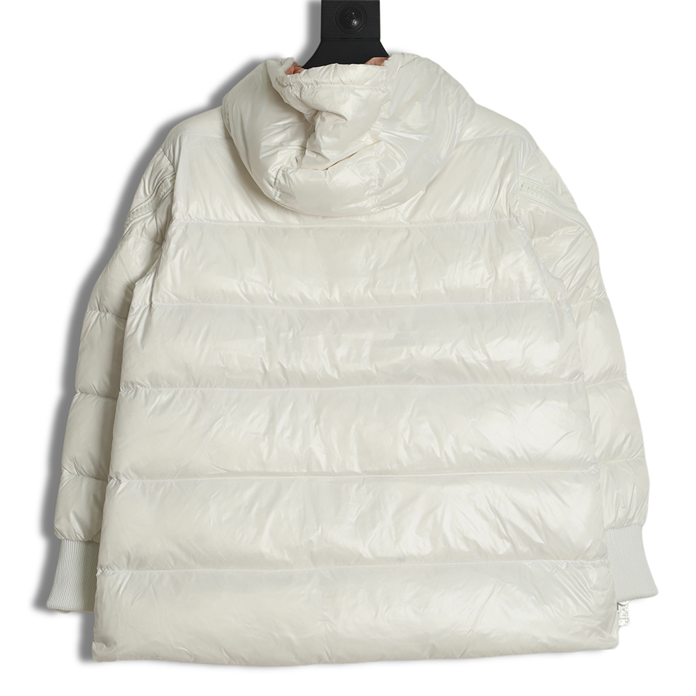 Moncler liriope series hooded diagonal zipper down jacket