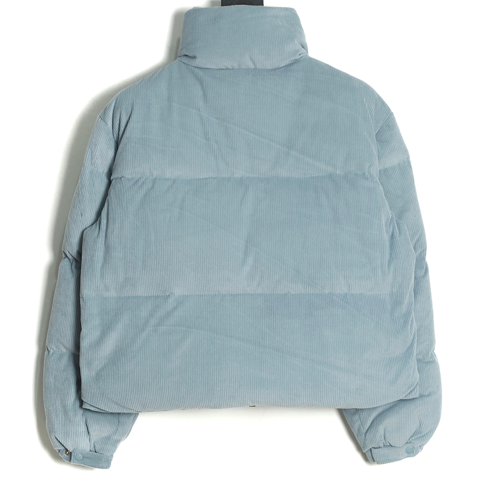 Moncler 22 Ladies Corduroy Short Stand Collar Down Jacket