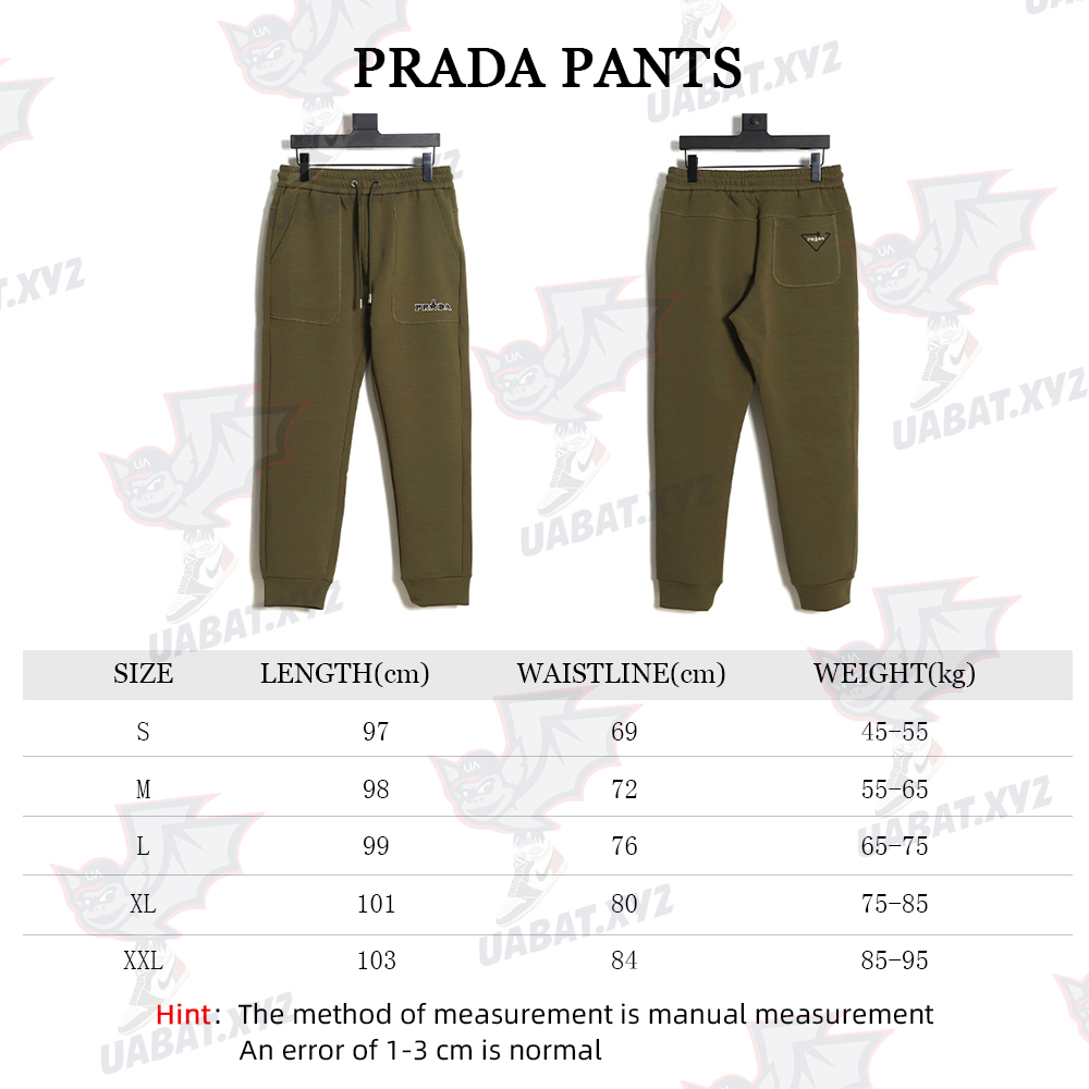 PRADA 2022ss counter synchronous explosive style casual pants