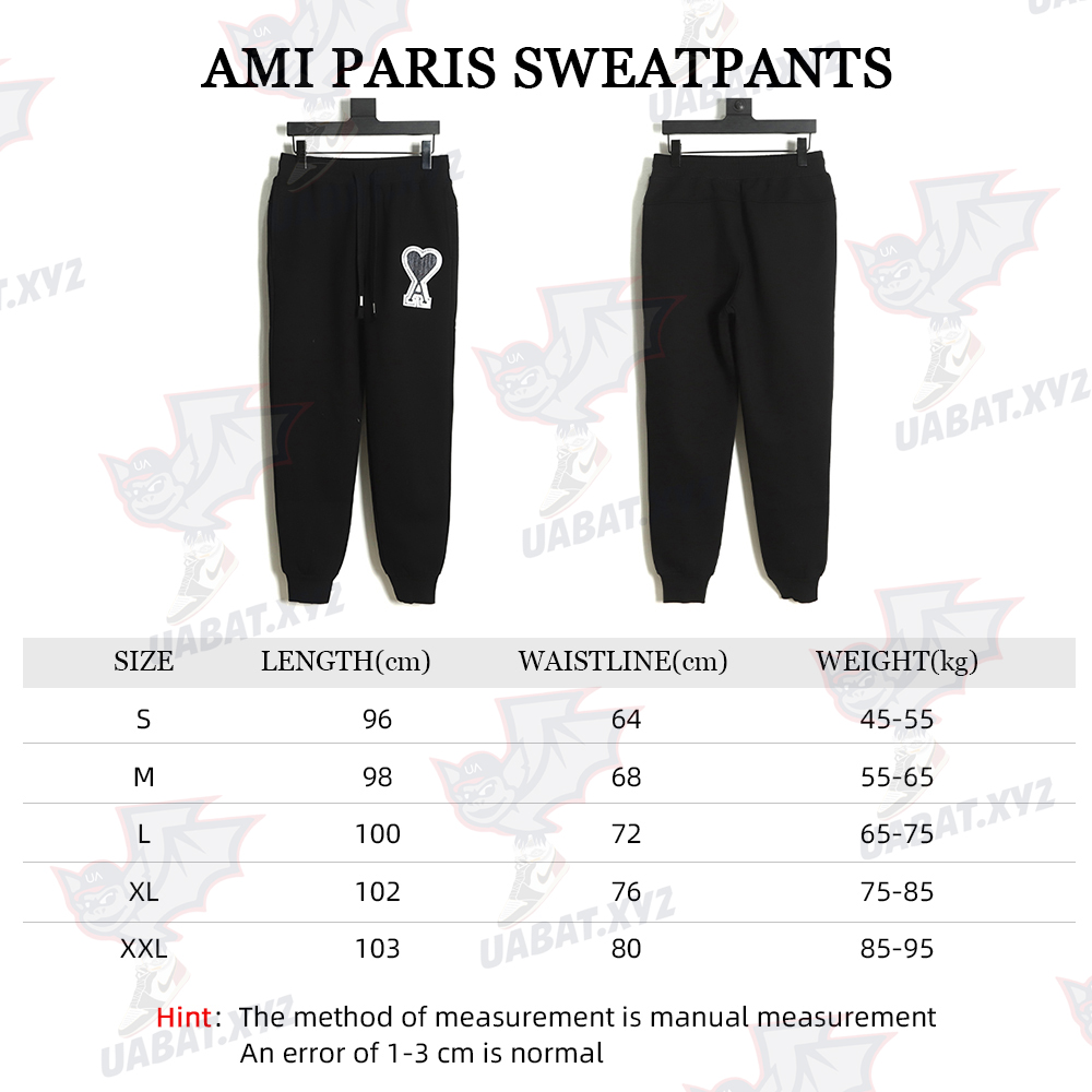 AMI PARIS Embroidered Hearts Sweatpants TSK1