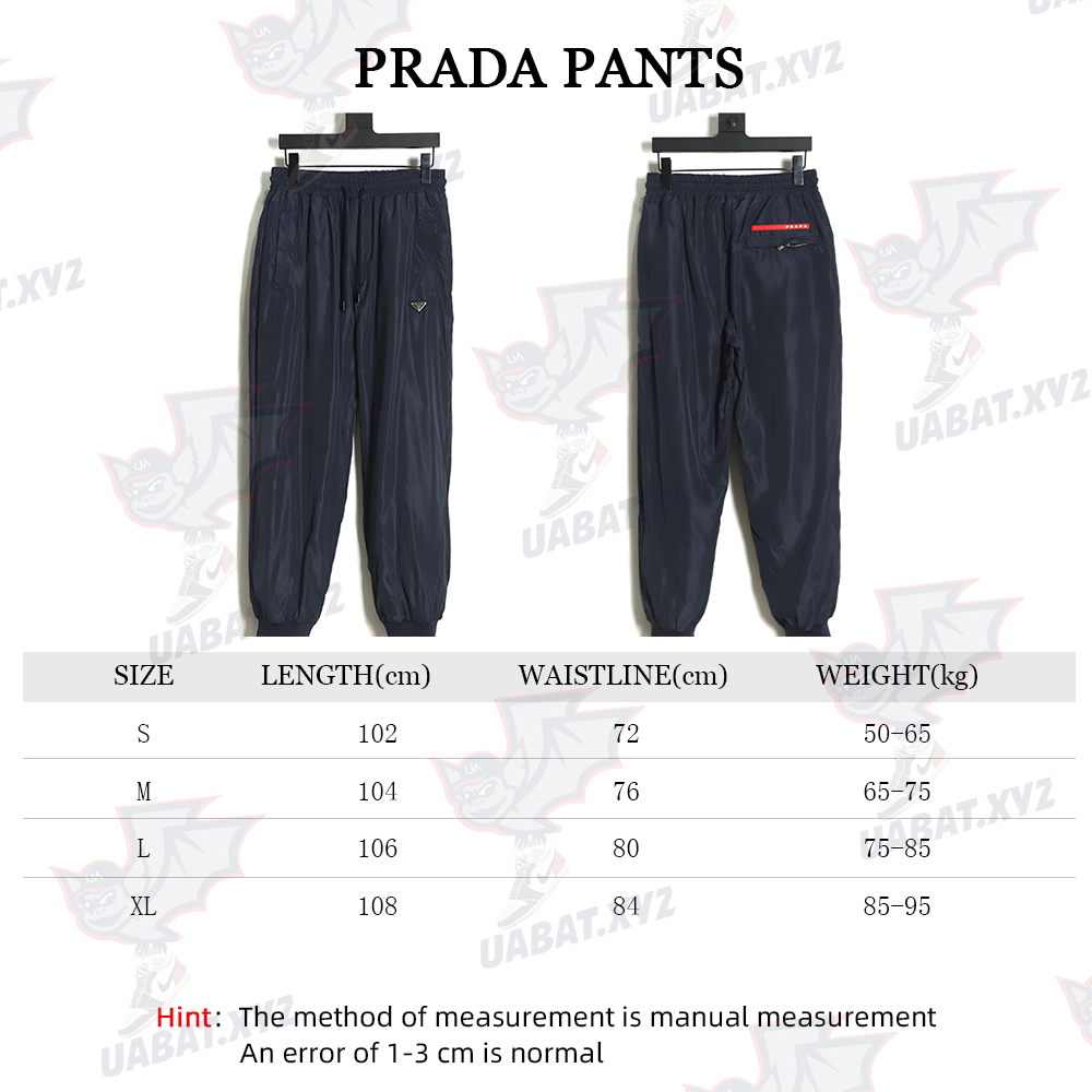 Prada FW waterproof men's & women's sweatpants