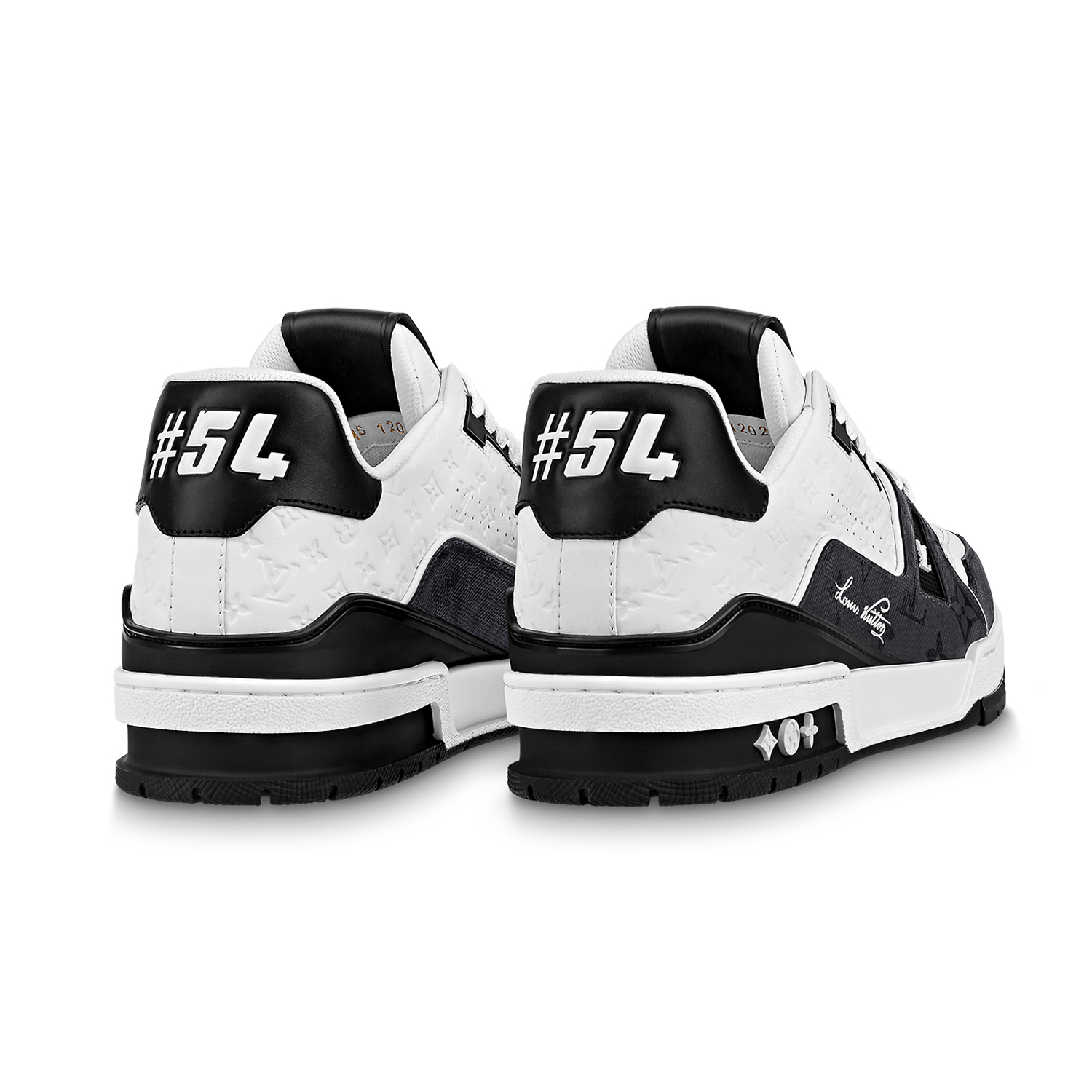 LOUIS VUITTON LV TRAINER #54 BLACK WHITE